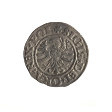 Gdansk szelag, Sigismund I the Old (King of Poland; 1506–1548). Obverse: Eagle of Royal Prussia; in