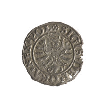 Gdansk szelag, Sigismund I the Old (King of Poland; 1506–1548), Polish coin, Obverse: Eagle of