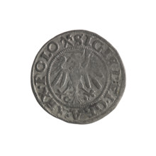 Gdansk szelag, Sigismund I the Old (King of Poland; 1506–1548). Obverse: Eagle of Royal Prussia, in