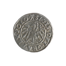 Gdansk szelag, Sigismund I the Old (King of Poland; 1506–1548). Obverse: Eagle of Royal Prussia, in