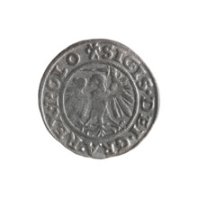 Gdansk szelag, Sigismund I the Old (King of Poland; 1506–1548). Obverse: Eagle of Royal Prussia, in