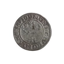 Gdansk szelag, Sigismund I the Old (King of Poland; 1506–1548). Obverse: Eagle of Royal Prussia, in