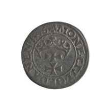 Gdansk szelag, Sigismund I the Old (King of Poland; 1506–1548). Obverse: Eagle of Royal Prussia; in