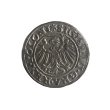 Gdansk szelag, Sigismund I the Old (King of Poland; reign 1506–1548). Obverse: Eagle of Royal