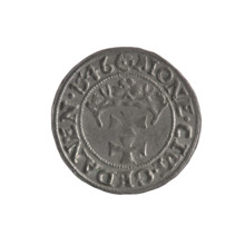 Gdansk szelag, Sigismund I the Old (King of Poland; 1506–1548). Obverse: Eagle of Royal Prussia; in