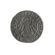 Gdansk szelag, Sigismund I the Old (King of Poland; 1506–1548); 1546; Obverse: Eagle of Royal