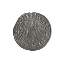 Gdansk szelag, Sigismund I the Old (King of Poland; 1506–1548). Obverse: Eagle of Royal Prussia; in