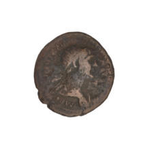 Semis, Trajan (53–117; Roman Emperor 98–117). Bronze coin (weight 4.15 g), 114–117. Obverse: head