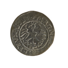 Lithuanian half-grosz, Sigismund I the Old (king of Poland; 1506–1548). R8 (rarity). Polish coin of