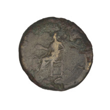 dupondius, Hadrian (76–138; Roman emperor 117–138); Salus (personification); radiant crowns;