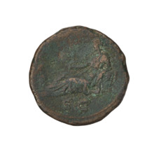Hadrian (76–138; Roman emperor 117–138). Obverse: head of Hadrian in a laurel wreath facing right;