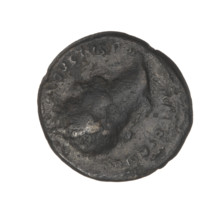 Quarter (coin) of Hadrian (76–138; Roman emperor 117–138). Obverse: bust of Hadrian right, wearing