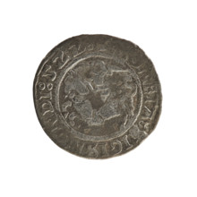 Lithuanian half-grosz, Sigismund I the Old (King of Poland; 1506–1548). Silver coin (half-grosz),