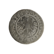 Lithuanian half-grosz, Sigismund I the Old (king of Poland; 1506–1548). R8 (rarity). Polish coin