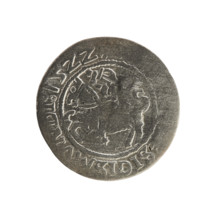 Lithuanian half-grosz, Sigismund I the Old (King of Poland; 1506–1548). Obverse: Pogon (Lithuanian