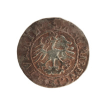 Lithuanian half-grosz, Sigismund I the Old (king of Poland; 1506–1548). Silver coin (half-grosz),
