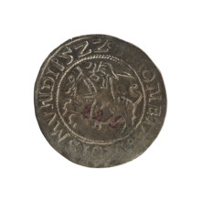 Lithuanian half-grosz, Sigismund I the Old (king of Poland; 1506–1548). Polish coin; Jagiellonian