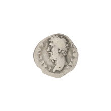 Denarius, Aelius (101–138; successor of Hadrian 136–138). Obverse: bearded head of Aelius left; rim