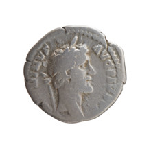 Denarius, Antoninus Pius (86–161; Roman Emperor 138–161), c. 145–161. Obverse: Head of Antoninus