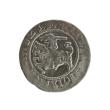 Lithuanian half-grosz, Sigismund I the Old (king of Poland; 1506–1548). Obverse: Pursuer