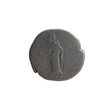 Denarius of Antoninus Pius (86–161; Roman emperor 138–161). Obverse: Head of Antoninus Pius in a