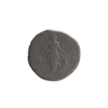 Denarius of Antoninus Pius (86–161; Roman emperor 138–161). Obverse: Head of Antoninus Pius in a