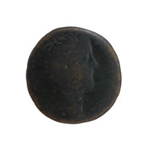 Dupondius, Antoninus Pius (86–161; Roman emperor 138–161), issuer. Obverse: Head of Antoninus Pius