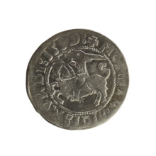 Lithuanian half-grosz, Sigismund I the Old (king of Poland; 1506–1548). Coin (1529). Obverse: