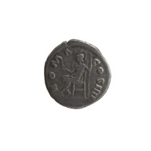Denarius of Antoninus Pius (86–161; Roman emperor 138–161). Obverse: head of the emperor in a
