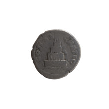 Denarius, after 161. Obverse: Head of Antoninus Pius without a covering, with drapery on the left