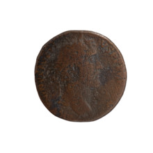 Sestertius of Antoninus Pius (86–161; Roman emperor 138–161). Obverse: Head of the emperor in a