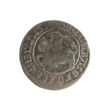 Lithuanian half-grosz, Sigismund I the Old (King of Poland; 1506–1548). Silver coin (half-grosz),