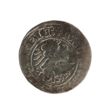 Lithuanian half-grosz, Sigismund I the Old (King of Poland; 1506–1548). Polish coin of the