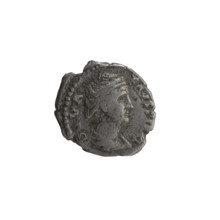 Denarius, posthumous issue for Faustina the Elder (98–141; Roman empress 138–141). Obverse: bust of