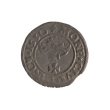 Gdansk szelag, Sigismund I the Old (King of Poland; 1506–1548). Polish coin (1530). Obverse: Eagle