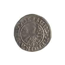 Gdansk szelag, Sigismund I the Old (King of Poland; 1506–1548). Polish coin (1530). Obverse: Eagle