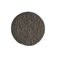 Gdansk szelag, Sigismund I the Old (King of Poland; 1506–1548). Obverse: Eagle of Royal Prussia;