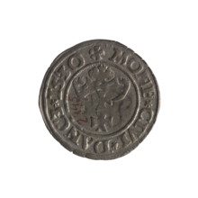 Gdansk szelag, Sigismund I the Old (King of Poland; 1506–1548). Polish coin, 1530. Obverse: Eagle