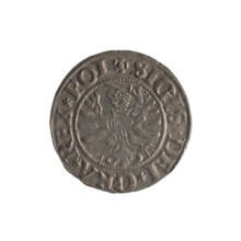 Gdansk szelag, Sigismund I the Old (King of Poland; 1506–1548). Obverse: Eagle of Royal Prussia;