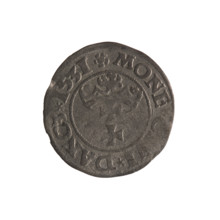 Gdansk szelag, Sigismund I the Old (King of Poland; 1506–1548). Silver coin (1531). Obverse: Eagle