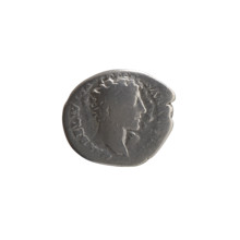 Denarius; obverse: head of young Marcus Aurelius bare, right, inscription 'AVRELIVS CA' and 'SAR