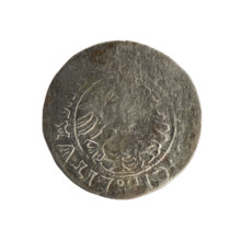 Lithuanian half-grosz, Sigismund I the Old (King of Poland; 1506–1548). Silver coin (half-grosz),