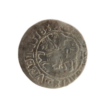 Lithuanian half-grosz, Sigismund I the Old (king of Poland; 1506–1548). Polish coin (Jagiellon