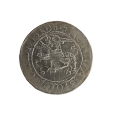 Lithuanian half-grosz, Sigismund I the Old (king of Poland; 1506–1548). Coin (1519). Obverse: