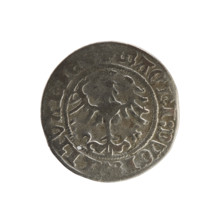 Lithuanian half-grosz (1508–1529), Sigismund I the Old (King of Poland, reign 1506–1548). Coin of