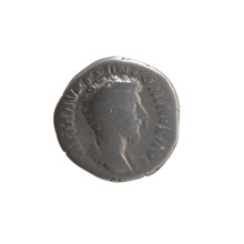 Denarius of Marcus Aurelius (121–180; Roman emperor 161–180). Obverse: uncovered head of Marcus