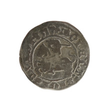 Lithuanian half-grosz, Sigismund I the Old (king of Poland; 1506–1548). Polish coin of the