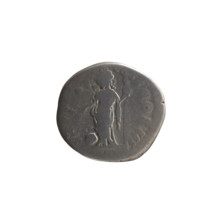 Denarius of Marcus Aurelius (121–180; Roman emperor 161–180), 166–168. Obverse: Head of Marcus