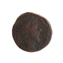 Dupondius of Marcus Aurelius (121–180; Roman Emperor 161–180), issuer: obverse—head of Marcus