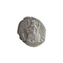 Denarius, Marcus Aurelius (121–180; Roman emperor 161–180), 171–172. Obverse: Head of Marcus